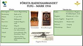 Första radiosambandet flyg-mark